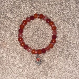 Handmade Red Hamsa Bracelet
